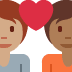 Couple with heart (medium skin tone person, medium-dark skin tone person)